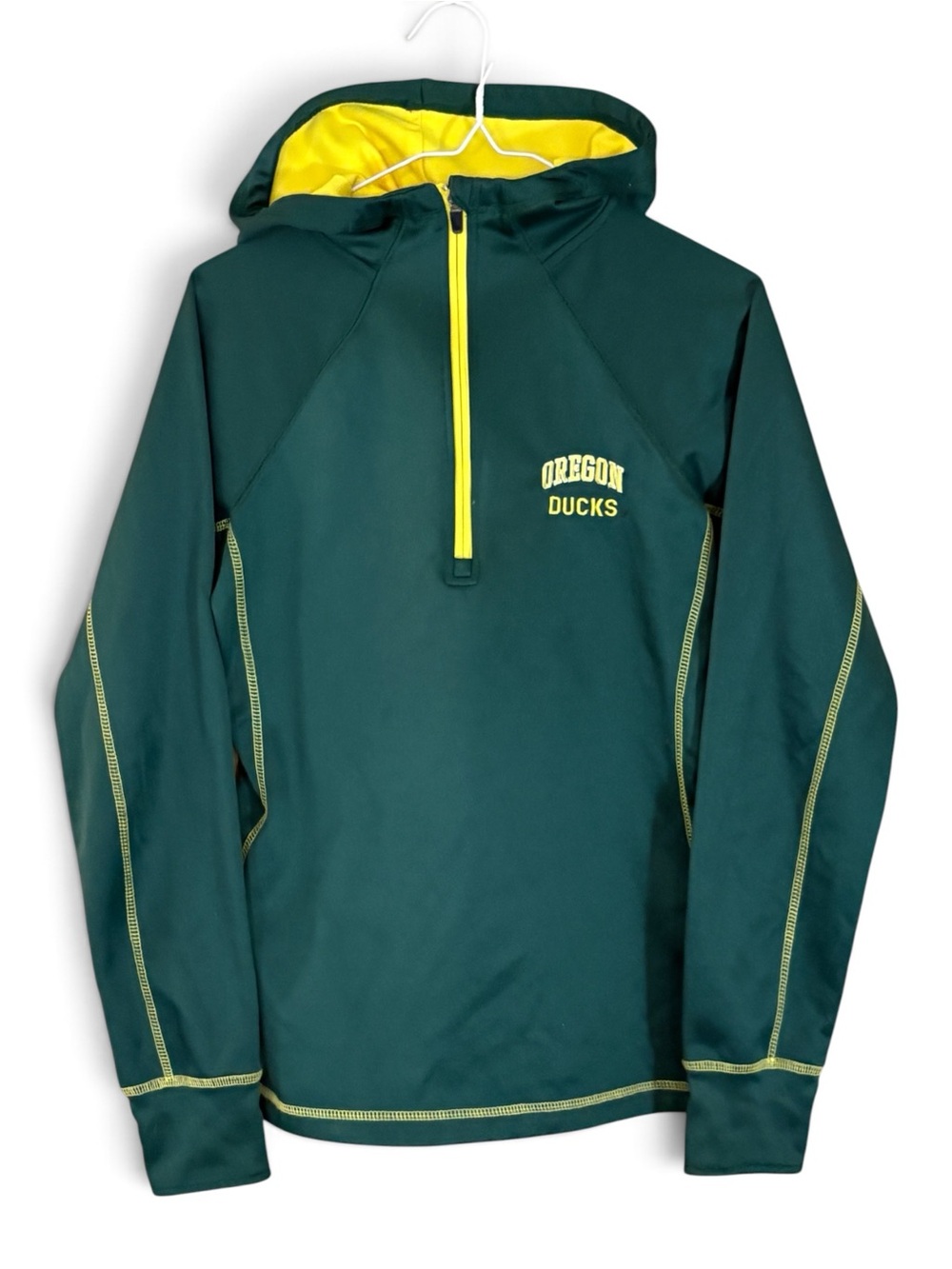 Colosseum Oregon Ducks 1/4 Zip Fleece Lined Performance Hoodie